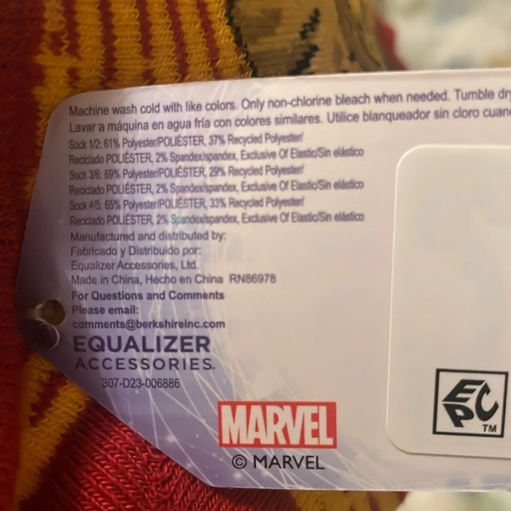 Marvel Guardians of the Galaxy Boys Low Socks Size: L